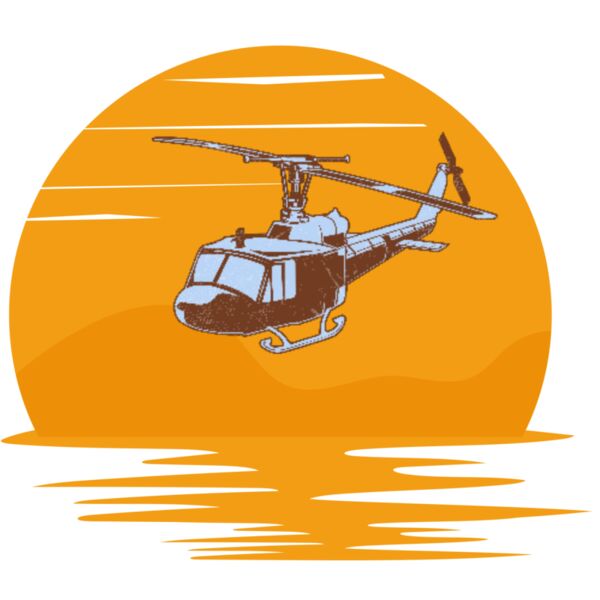 Sunset helicopter Thumbnail